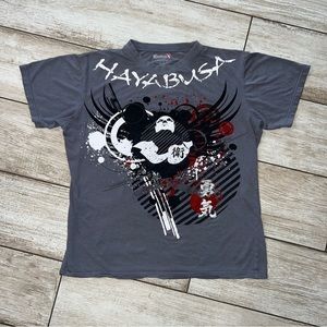 Hayabusa Fight Wear T-Shirt Size Medium Gray Japanese MMA